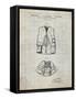 PP661-Antique Grid Parchment Hunting and Fishing Vest Patent Poster-Cole Borders-Framed Stretched Canvas
