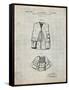 PP661-Antique Grid Parchment Hunting and Fishing Vest Patent Poster-Cole Borders-Framed Stretched Canvas