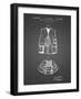 PP661-Black Grid Hunting and Fishing Vest Patent Poster-Cole Borders-Framed Giclee Print