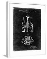 PP661-Black Grunge Hunting and Fishing Vest Patent Poster-Cole Borders-Framed Giclee Print