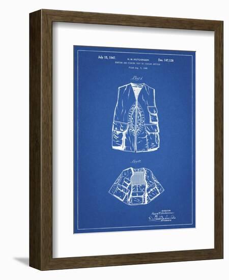 PP661-Blueprint Hunting and Fishing Vest Patent Poster-Cole Borders-Framed Giclee Print