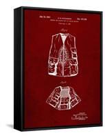 PP661-Burgundy Hunting and Fishing Vest Patent Poster-Cole Borders-Framed Stretched Canvas