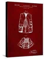 PP661-Burgundy Hunting and Fishing Vest Patent Poster-Cole Borders-Stretched Canvas