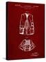 PP661-Burgundy Hunting and Fishing Vest Patent Poster-Cole Borders-Stretched Canvas
