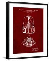 PP661-Burgundy Hunting and Fishing Vest Patent Poster-Cole Borders-Framed Giclee Print