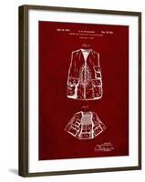 PP661-Burgundy Hunting and Fishing Vest Patent Poster-Cole Borders-Framed Giclee Print