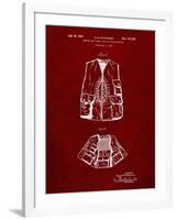 PP661-Burgundy Hunting and Fishing Vest Patent Poster-Cole Borders-Framed Giclee Print