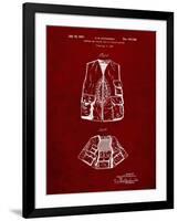 PP661-Burgundy Hunting and Fishing Vest Patent Poster-Cole Borders-Framed Giclee Print