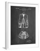 PP661-Chalkboard Hunting and Fishing Vest Patent Poster-Cole Borders-Framed Giclee Print