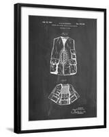 PP661-Chalkboard Hunting and Fishing Vest Patent Poster-Cole Borders-Framed Giclee Print