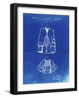 PP661-Faded Blueprint Hunting and Fishing Vest Patent Poster-Cole Borders-Framed Giclee Print