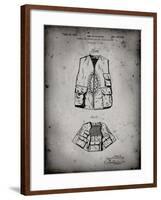 PP661-Faded Grey Hunting and Fishing Vest Patent Poster-Cole Borders-Framed Giclee Print