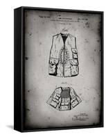 PP661-Faded Grey Hunting and Fishing Vest Patent Poster-Cole Borders-Framed Stretched Canvas