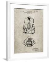 PP661-Sandstone Hunting and Fishing Vest Patent Poster-Cole Borders-Framed Giclee Print