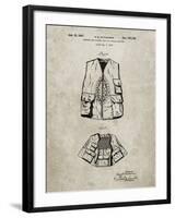 PP661-Sandstone Hunting and Fishing Vest Patent Poster-Cole Borders-Framed Giclee Print