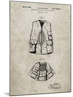 PP661-Sandstone Hunting and Fishing Vest Patent Poster-Cole Borders-Mounted Giclee Print