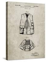 PP661-Sandstone Hunting and Fishing Vest Patent Poster-Cole Borders-Stretched Canvas