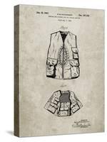 PP661-Sandstone Hunting and Fishing Vest Patent Poster-Cole Borders-Stretched Canvas