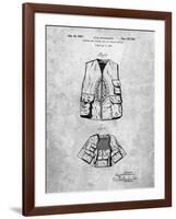 PP661-Slate Hunting and Fishing Vest Patent Poster-Cole Borders-Framed Giclee Print