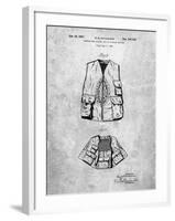 PP661-Slate Hunting and Fishing Vest Patent Poster-Cole Borders-Framed Giclee Print