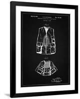 PP661-Vintage Black Hunting and Fishing Vest Patent Poster-Cole Borders-Framed Giclee Print