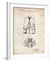 PP661-Vintage Parchment Hunting and Fishing Vest Patent Poster-Cole Borders-Framed Giclee Print