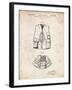 PP661-Vintage Parchment Hunting and Fishing Vest Patent Poster-Cole Borders-Framed Giclee Print