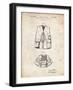 PP661-Vintage Parchment Hunting and Fishing Vest Patent Poster-Cole Borders-Framed Giclee Print