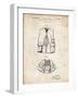 PP661-Vintage Parchment Hunting and Fishing Vest Patent Poster-Cole Borders-Framed Giclee Print