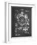 PP67-Chalkboard Gyrocompass Patent Poster-Cole Borders-Framed Premium Giclee Print