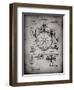 PP67-Faded Grey Gyrocompass Patent Poster-Cole Borders-Framed Giclee Print