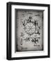 PP67-Faded Grey Gyrocompass Patent Poster-Cole Borders-Framed Giclee Print