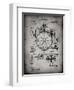 PP67-Faded Grey Gyrocompass Patent Poster-Cole Borders-Framed Giclee Print