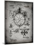 PP67-Faded Grey Gyrocompass Patent Poster-Cole Borders-Mounted Giclee Print