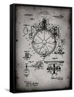 PP67-Faded Grey Gyrocompass Patent Poster-Cole Borders-Framed Stretched Canvas