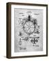 PP67-Slate Gyrocompass Patent Poster-Cole Borders-Framed Giclee Print