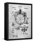 PP67-Slate Gyrocompass Patent Poster-Cole Borders-Framed Stretched Canvas