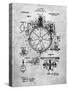 PP67-Slate Gyrocompass Patent Poster-Cole Borders-Stretched Canvas