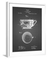 PP670-Black Grid Gyrocompass Patent Poster-Cole Borders-Framed Giclee Print