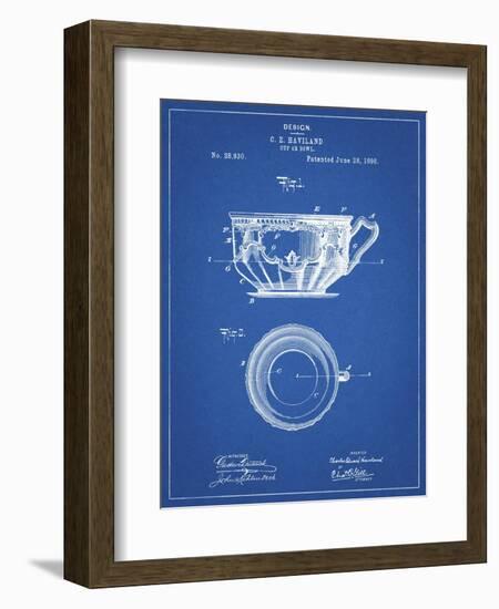 PP670-Blueprint Gyrocompass Patent Poster-Cole Borders-Framed Giclee Print