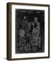 PP675-Black Grunge The Defenders Toy 1976 Patent Poster-Cole Borders-Framed Giclee Print