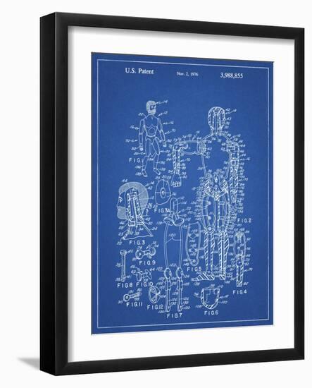PP675-Blueprint The Defenders Toy 1976 Patent Poster-Cole Borders-Framed Giclee Print