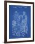 PP675-Blueprint The Defenders Toy 1976 Patent Poster-Cole Borders-Framed Giclee Print