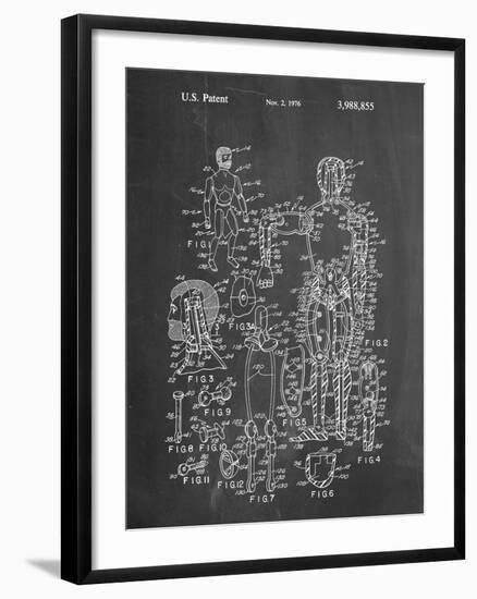 PP675-Chalkboard The Defenders Toy 1976 Patent Poster-Cole Borders-Framed Giclee Print