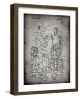 PP675-Faded Grey The Defenders Toy 1976 Patent Poster-Cole Borders-Framed Giclee Print