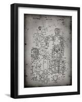 PP675-Faded Grey The Defenders Toy 1976 Patent Poster-Cole Borders-Framed Giclee Print