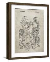 PP675-Sandstone The Defenders Toy 1976 Patent Poster-Cole Borders-Framed Giclee Print