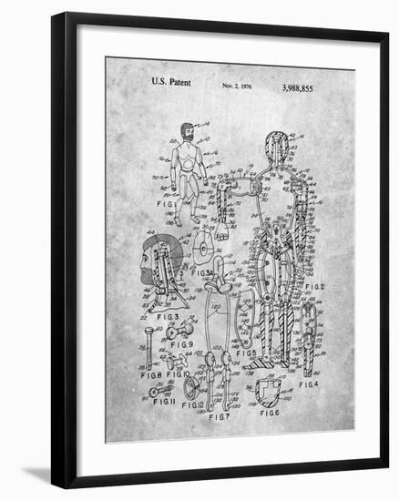 PP675-Slate The Defenders Toy 1976 Patent Poster-Cole Borders-Framed Giclee Print