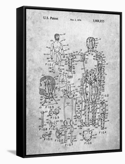 PP675-Slate The Defenders Toy 1976 Patent Poster-Cole Borders-Framed Stretched Canvas