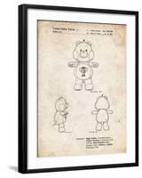 PP676-Vintage Parchment Champ Care Bear Poster-Cole Borders-Framed Giclee Print